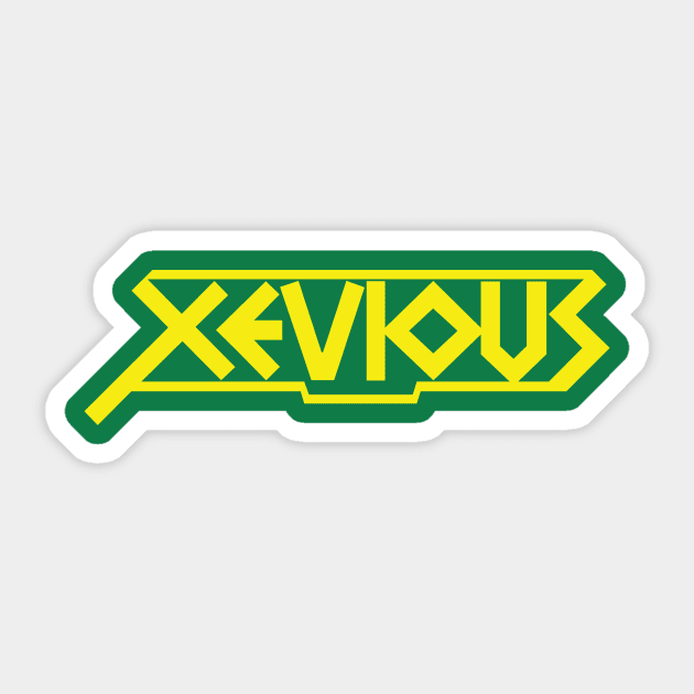 Xevious Arcade Game Sticker by nametaken